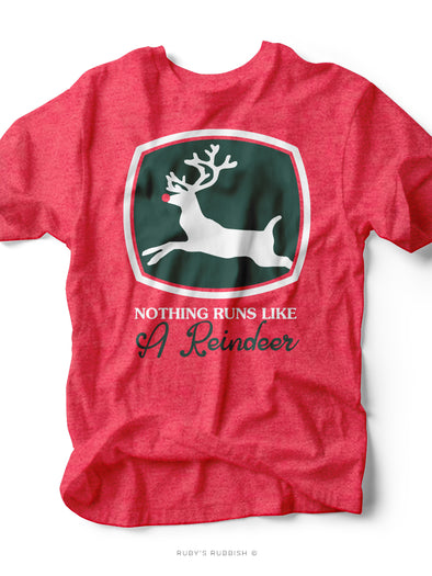 Nothing Runs Like a Reindeer | Seasonal T-Shirt | Ruby’s Rubbish®