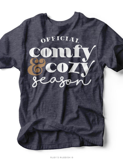 Official Comfy & Cozy Season | Seasonal T-Shirt | Ruby’s Rubbish® - Ruby's Rubbish Wholesale