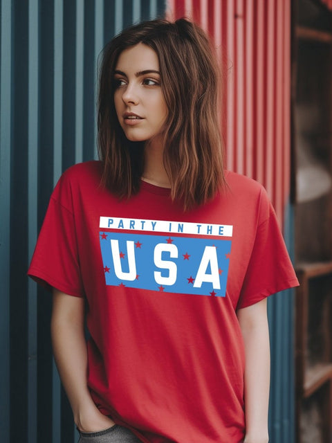 Party in the U.S.A. | Funny T-Shirt | Ruby’s Rubbish® - Ruby's Rubbish Wholesale