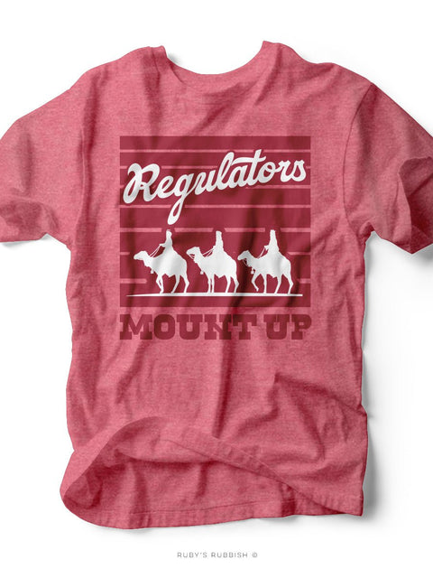 Regulators Mount Up (Christmas Edition)| Seasonal T-Shirt | Ruby’s Rubbish® - Ruby's Rubbish Wholesale