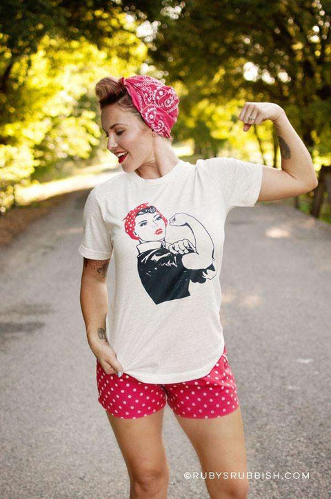 Rosie the Riveter | Women’s T-Shirt | Ruby’s Rubbish® - Ruby's Rubbish Wholesale