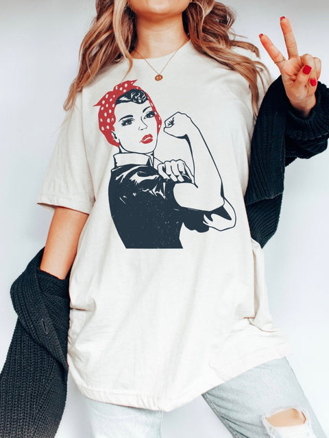 Rosie the Riveter | Women’s T-Shirt | Ruby’s Rubbish® - Ruby's Rubbish Wholesale