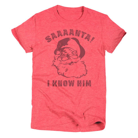 SAAAANTA! I Know Him | Kid's T-Shirt | Ruby’s Rubbish® - Ruby's Rubbish Wholesale