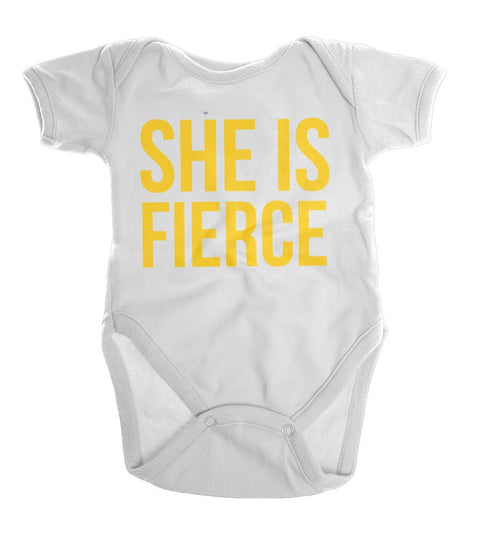 She is Fierce | Infant Onesie | Ruby’s Rubbish® - Ruby's Rubbish Wholesale