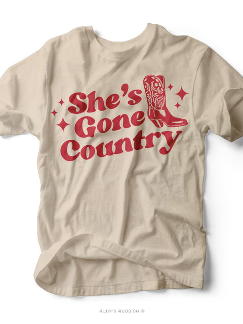 She's Gone Country | Southern T-Shirt | Ruby’s Rubbish® - Ruby's Rubbish Wholesale