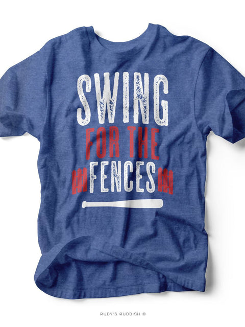 Swing for the Fences | Kid's T-Shirt | Ruby’s Rubbish® - Ruby's Rubbish Wholesale