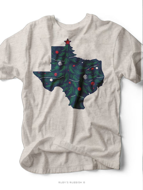 Texas Christmas Tree | Christmas Graphic Tee | Ruby’s Rubbish® - Ruby's Rubbish Wholesale