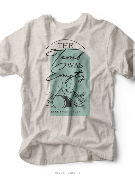 The Tomb Was Empty | Easter T-Shirt | Ruby’s Rubbish® - Ruby's Rubbish Wholesale