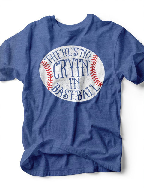 There's No Crying In Baseball | Kid's T-Shirt | Ruby’s Rubbish® - Ruby's Rubbish Wholesale