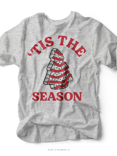 'Tis the Season | Christmas Tree Cake T-Shirt | Ruby’s Rubbish® - Ruby's Rubbish Wholesale