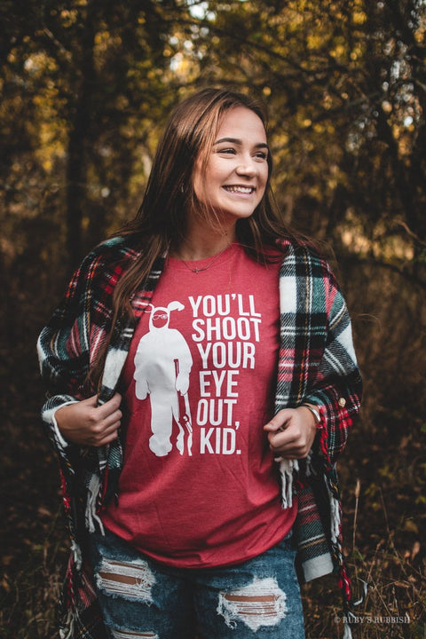 You'll Shoot Your Eye Out| Seasonal T-Shirt | Ruby’s Rubbish® - Ruby's Rubbish Wholesale